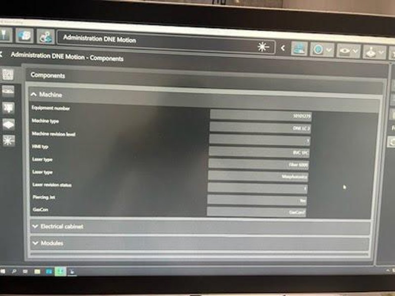 6000 Watt DNE (Bystronic) LC3 3015 Fiber Laser, 2021 – 5’x10′ Table, TD Dust Collector