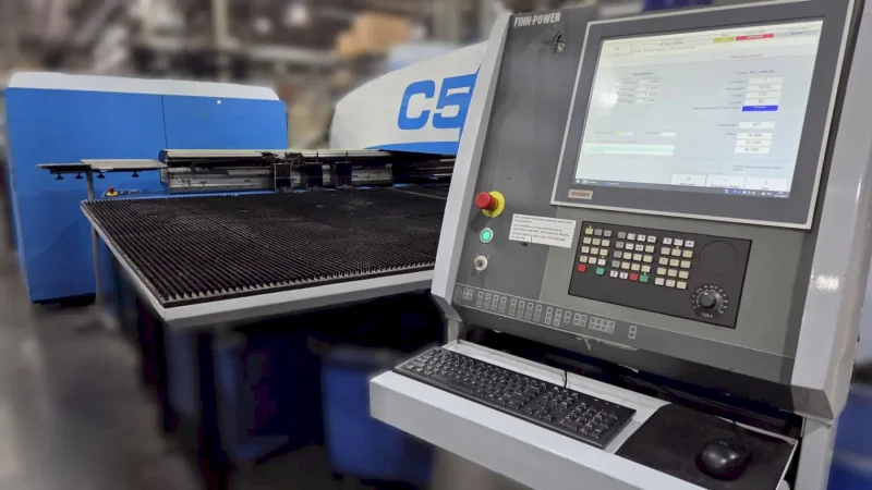 Finn Power C5, 33 Tons, 50” X 100” Table Size, Siemens 8400 CNC , Year New: 2008