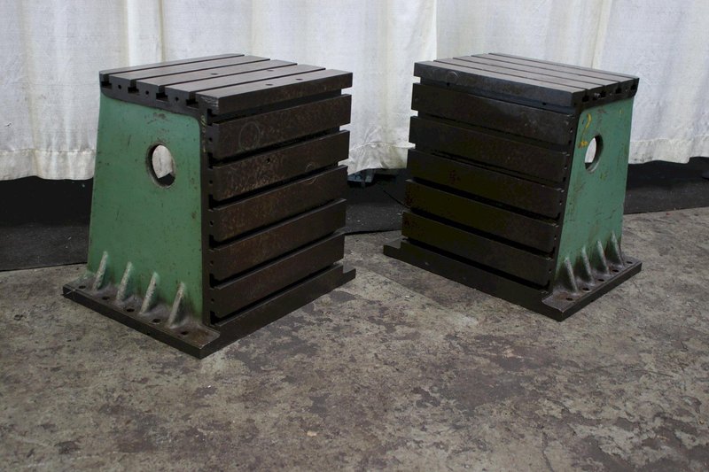 1 SET OF DEVLIEG 20-1/2&quot; X 25&quot; T SLOTTED ANGLE PLATES: STOCK #75545