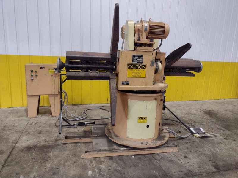 4,000 LBS X 18&quot; CWP MODEL #3RDM-18 DOUBLE END MOTORIZED COIL REEL UNCOILER: YOBRO #23973