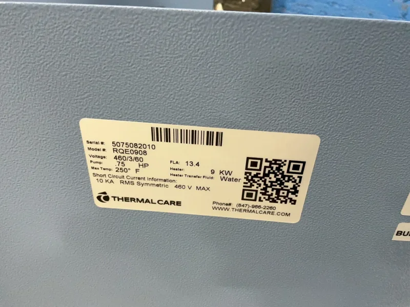 Thermal Care .75 Hp Temperature Control Unit  - Rqe0908
