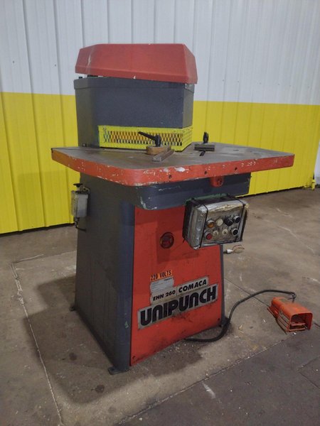 10&quot; X 10&quot; X 1/8&quot; COMACA MODEL EHN-260 UNIPUNCH HYDRAULIC NOTCHER: STOCK 12983