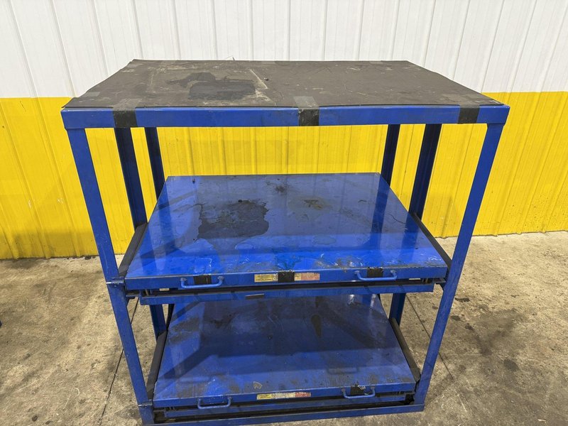 (4) 1,000 LB CAPACITY DIE RACKS W/ SLIDING SHELVES: YOBRO #24478