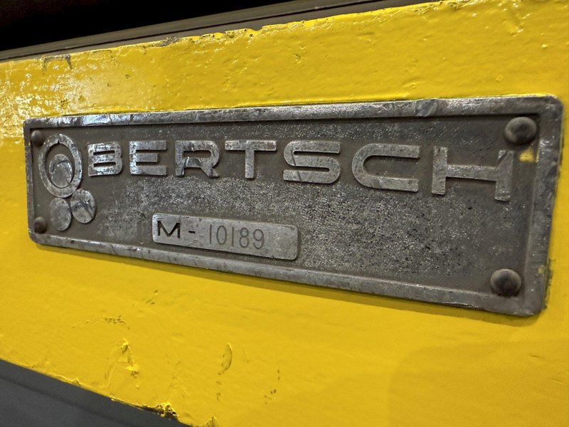10&#039; X 1/4&quot; BERTSCH MODEL #7A INITIAL PINCH 3 ROLL MECHANICAL PLATE BENDING ROLL: YOBRO #23745