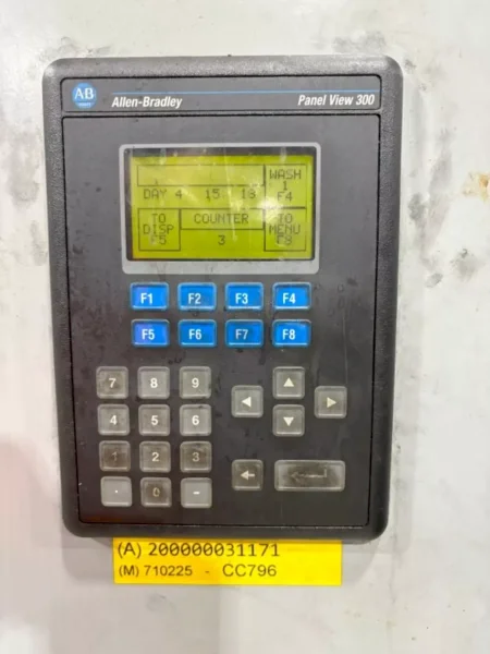 74" X 74" STOELTING MODEL #CSW8121 ROLL-IN TURNTABLE TYPE PARTS WASHER: YOBRO #25172