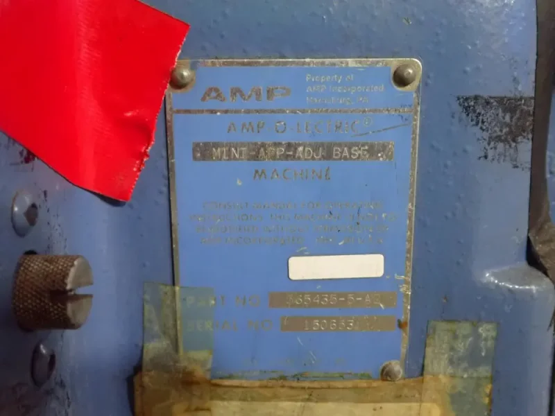 AMP TERMINATING CRIMPING PRESS  -  MINI-APP-ADJ-BASE