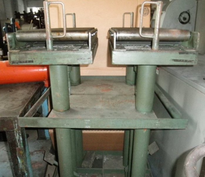 2000 Lb. LEXCO Die Handler w/30" x 36" Roller Top, Adjustable Height