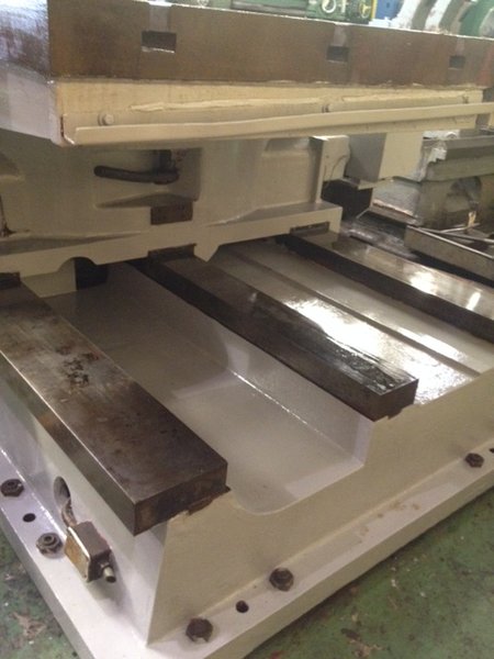 72" x 156" Cross Sliding Rotary Table, Power, 72" Travel, 9-1/2"H, (6) T-Slots