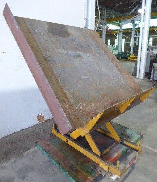 6000 Lb. ECOA Hydraulic Lift/Tilt Table, 60" x 65" Platform, 10" Lowered, Pendant