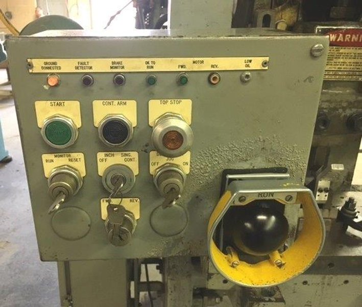 27 Ton South Bend O.B.I. Press 27-FW-AC, 2.5" Str., 9-7/8" S.H., 160 SPM, A.C., 1983