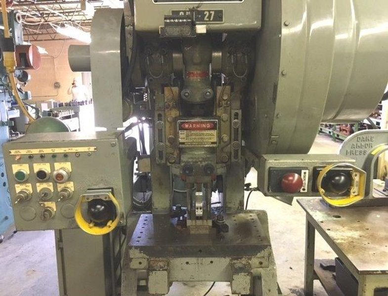 27 Ton South Bend O.B.I. Press 27-FW-AC, 2.5" Str., 9-7/8" S.H., 160 SPM, A.C., 1983