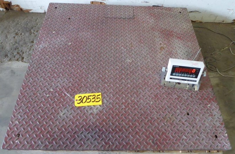 5000 Lb. B-TEK, Floor Scale, 48&quot; x 48&quot;, DRO