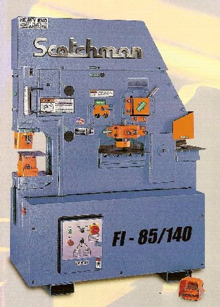6&quot; x 6&quot; x 1/2&quot; Scotchman Hydraulic Ironworker, FI 8510-20M, 85 Ton, Five Stations, New