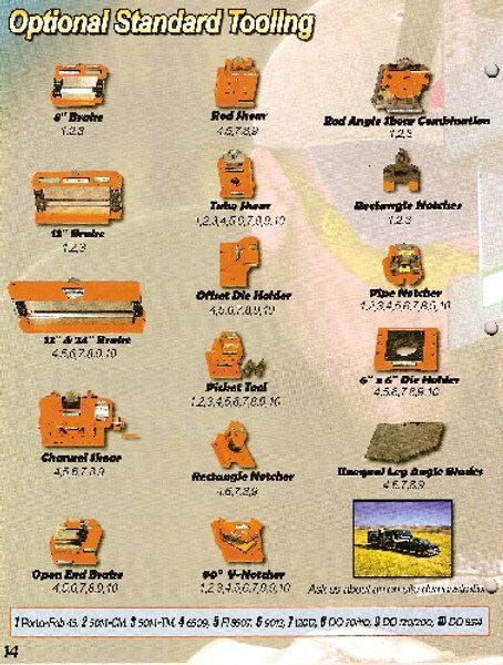 6&quot; x 6&quot; x 1/2&quot; Scotchman Hydraulic Ironworker, FI 8510-20M, 85 Ton, Five Stations, New
