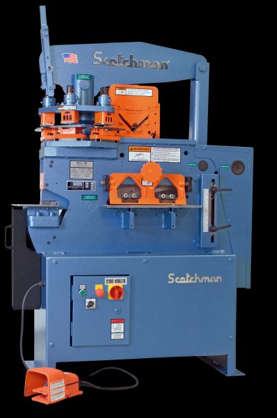 4&quot; x 4&quot; x 3/8&quot; Scotchman Hydraulic Ironworker 5014-ET, 50 Ton, 3-Station Revolving Turret, New