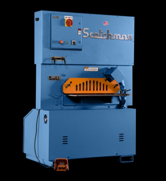 1/2" x 2 Scotchman Shear No. 610, Hyd., 12" x 1" Cap., Back Gauge, 10 HP, New