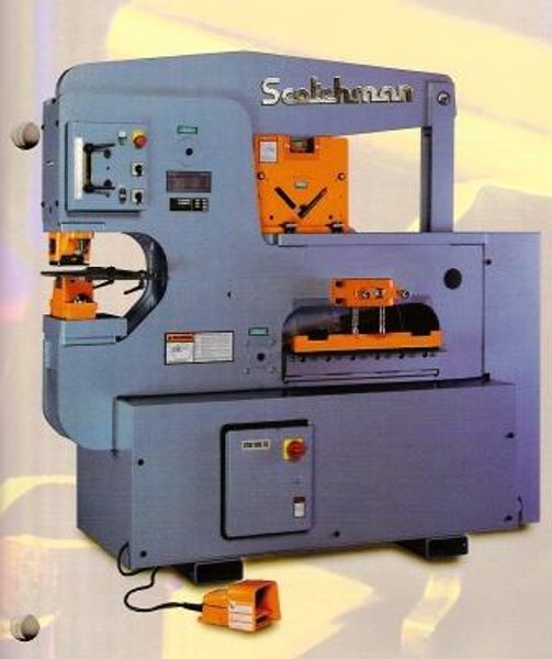 6&quot; x 6&quot; x 1/2&quot; Scotchman Hydraulic Ironworker 12012-24M, 120 Ton, Punch, Bar, Angle, New