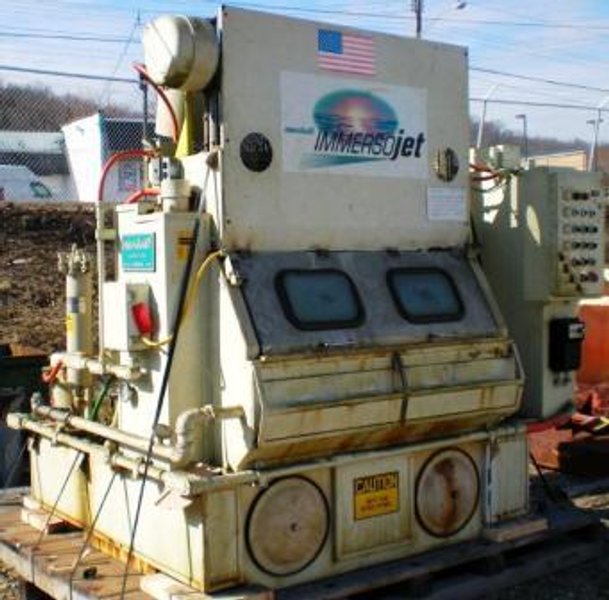 PARTS WASHER, RANSOHOFF, IMMERSOJET, Rotating Basket, Wash, Rinse, Blow Off,1994