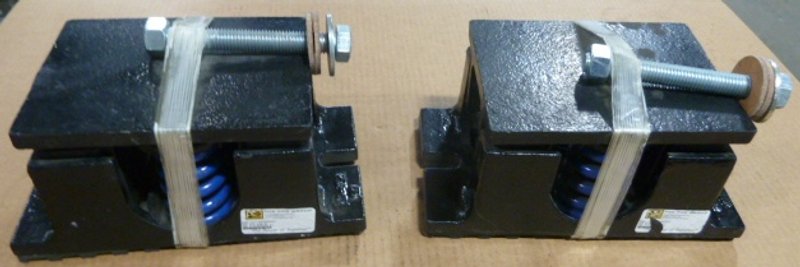 SPRING ISOLATION MOUNT: VMC, Color-Black w/ blue springs, Model: SPG MTG LKD-57 (2) Available 