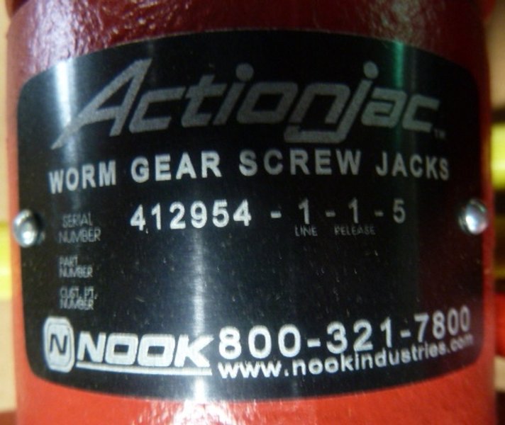 Actionjac, Ball Screw Jacs, Worm Gear Screw Jack, 1 Ton High Lead, New, (6) Available