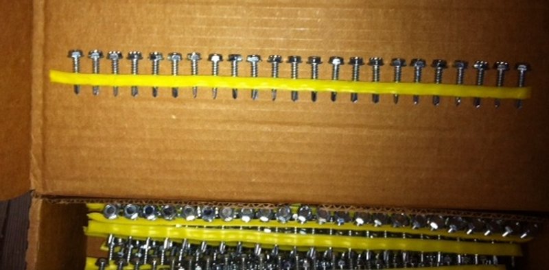 Screws,No.X1S1016, 5/16 HEX #10x1&quot;,Approx.1500 screws per box(33)Boxes Available