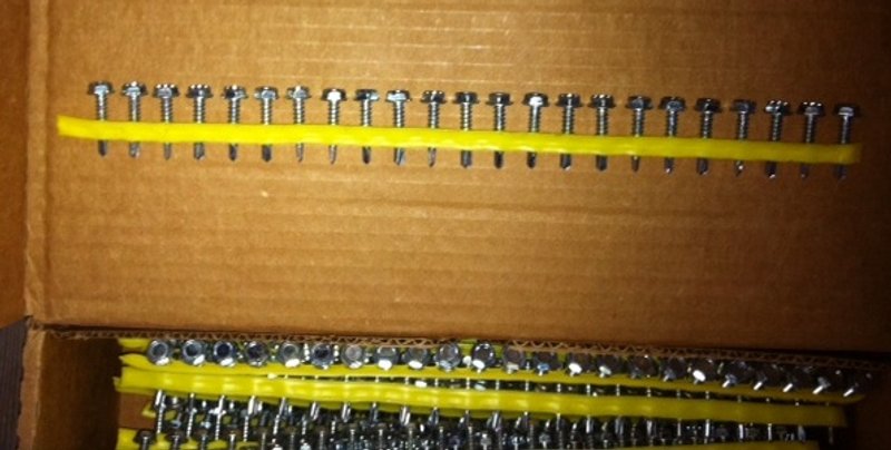 Screws,No.X1S1016, 5/16 HEX #10x1&quot;,Approx.1500 screws per box(33)Boxes Available