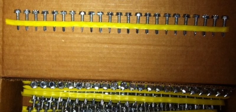 Screws,No.X1S1016, 5/16 HEX #10x1&quot;,Approx.1500 screws per box(33)Boxes Available
