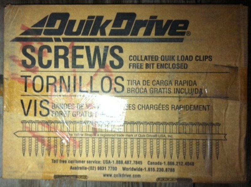Screws,No.X1S1016, 5/16 HEX #10x1&quot;,Approx.1500 screws per box(33)Boxes Available