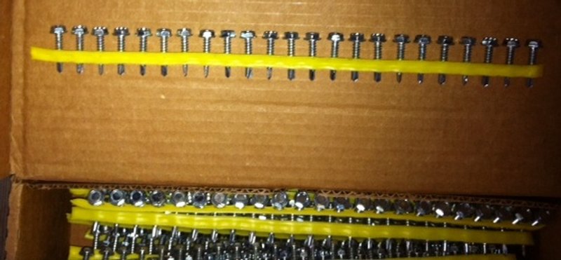 Screws,No.X1S1016, 5/16 HEX #10x1&quot;,Approx.1500 screws per box(33)Boxes Available