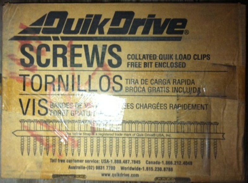 Screws,No.X1S1016, 5/16 HEX #10x1&quot;,Approx.1500 screws per box(33)Boxes Available