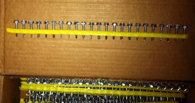 Screws,No.X1S1016, 5/16 HEX #10x1&quot;,Approx.1500 screws per box(33)Boxes Available