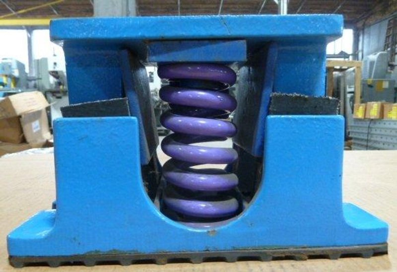 SPRING ISOLATION MOUNT: (6) Available, Color: Blue w/ purple springs