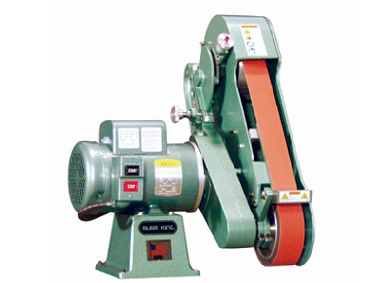 4&quot; BURR KING Belt Grinder No. 960-400, 6500 FPM, 3 HP, New