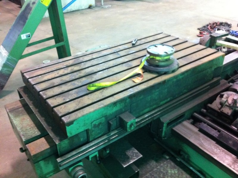 4&quot; KURAKI Horizontal Boring Mill, No. KBT-101, 35&quot; x 67&quot; Table, 48&quot; Vertical, Facing Head, 15 HP