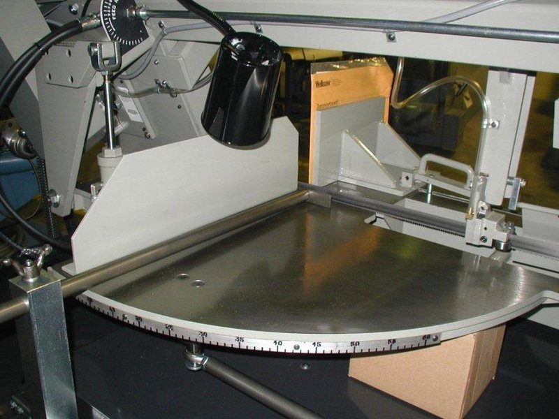 13" x 16" WELLSAW Horizontal Band Saw 1316S-SA, Semi-Automatic, Miter, 70-375 FPM, 1" Blade, Coolant, 3 HP, New