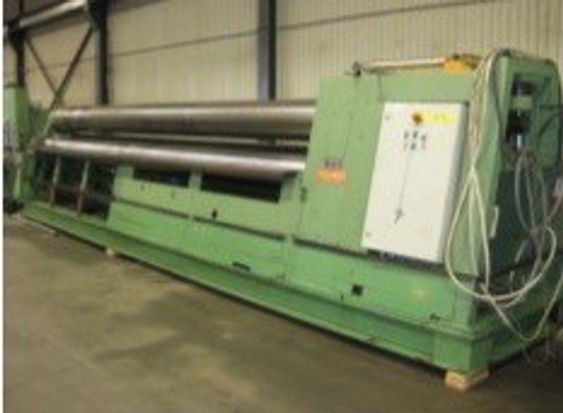 20' x 1/4" Roundo Plate Bending Roll No. PS-320, , 3-Roll, Hydraulic, Digital Positioning Readouts, Very Nice