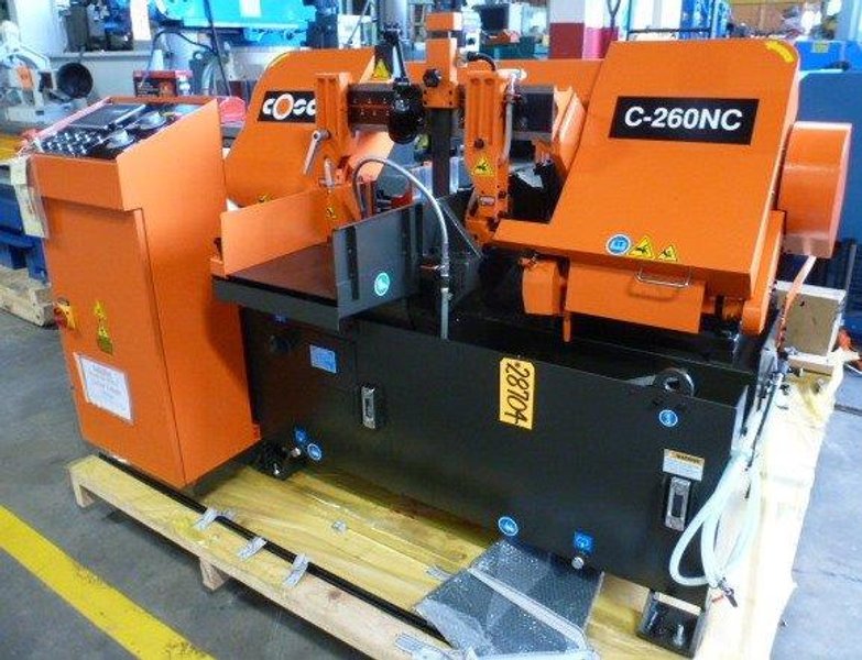 10&quot; x 10&quot; Cosen Horizontal Band Saw C-260NC, Auto. Feed, 1-1/4&quot; Blade, 5 HP, New