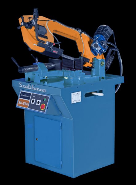 7&quot; x 11&quot; Scotchman Horizontal Band Saw SU-280G, 8&quot; Rounds, Miter, 1&quot; Blade, 1.5 HP, Coolant, New