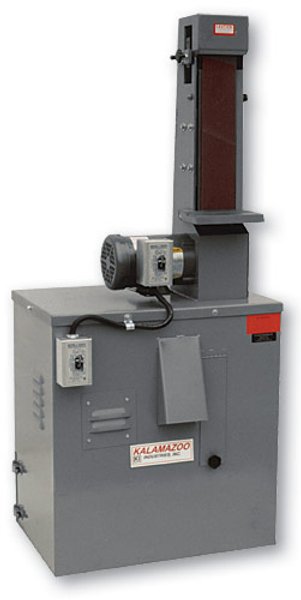 4" KALAMAZOO No. S460V, 4" x 60" Belt, 4" x 6" Tbl., Dust Collector, 1 HP, New