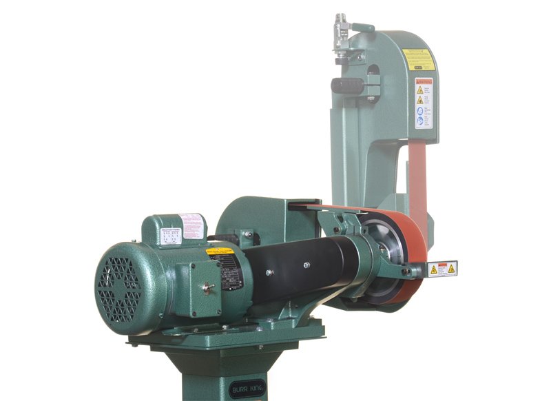 2&quot; BURR KING Belt Grinder, Model X400, 8000 FPM, 2&quot; x 48&quot; Belt, 1 HP, New