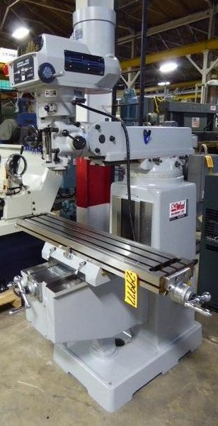 WILLIS Vertical Mill No. 1050, 10&quot; x 50&quot; Tbl., V-Speed, R-8, 3 HP, New