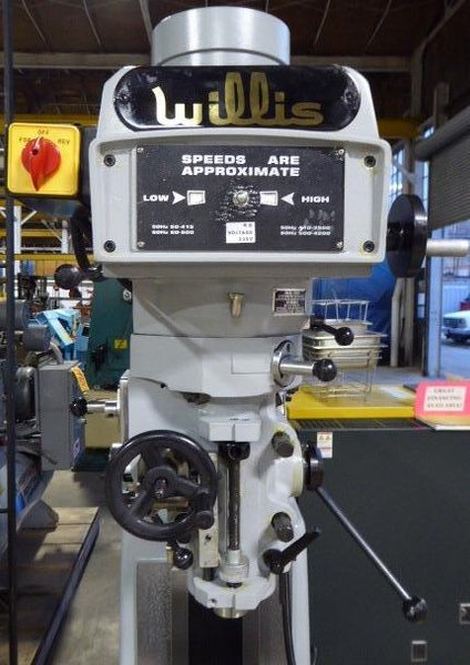 WILLIS Vertical Mill No. 1050, 10&quot; x 50&quot; Tbl., V-Speed, R-8, 3 HP, New