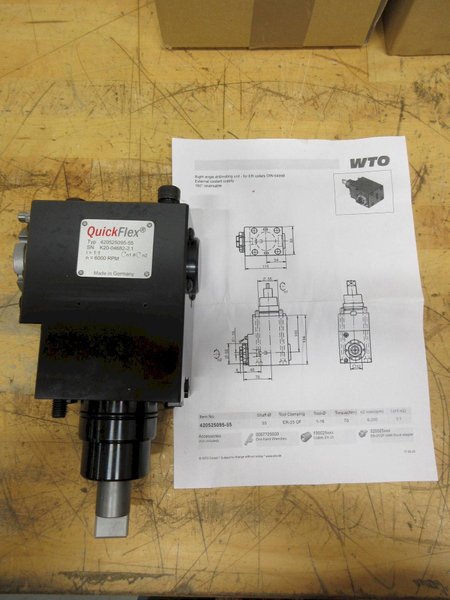 WTO QuickFlex Live Tool Holders for Eurotech Biglia T3, (1ea) Radial and Axial ER25 Collet Type, ***NEW IN BOXES**- Auction Item