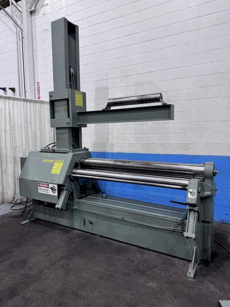 6' X 1/4" MONTGOMERY HYDRAULIC PLATE BENDING ROLLS WITH SHEET SUPPORTER: STOCK #80715