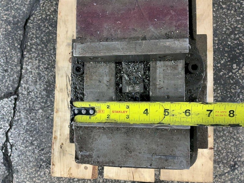 KURT MFG. CO. 6” PRECISION MACHINE VISE ON RISER BLOCK  -  D675