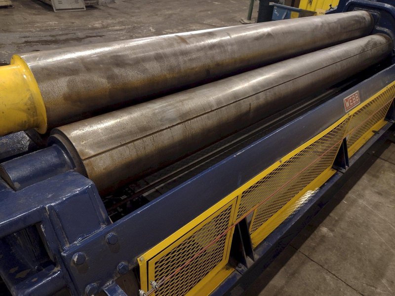 12' X 1/2" WEBB MODEL #9L-1312 3 ROLL INITIAL PINCH PLATE ROLL : YOBRO #24943
