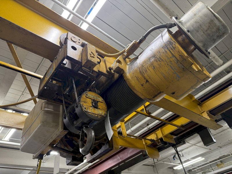5 TON X 25' PROGRESSIVE SINGLE GIRDER OVERHEAD BRIDGE CRANE: YOBRO #25381