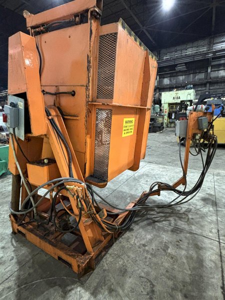 4400 LBS x 55&quot; x 48&quot; x 60&quot; CHERRY HYDRAULIC PALLET INVERTER / ROTATE / FLIPPER: STOCK #23736