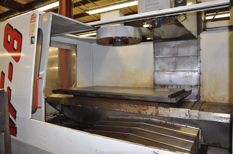 Haas VF-8 VMC, 1999- Chip Auger, Rigid Tapping, Programable Coolant Nozzle