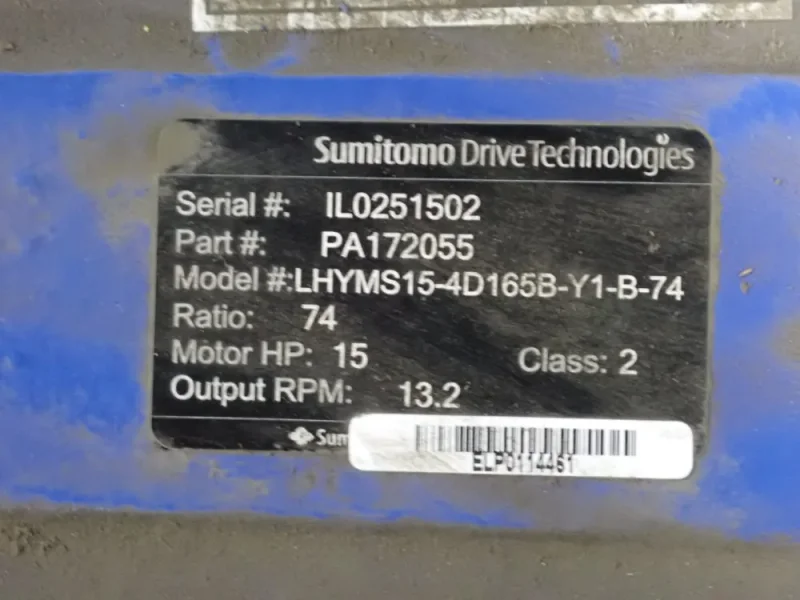 SUMITOMO DRIVE TECHNOLOGIES 15 HP GEAR DRVE   -  LHYMS15-4D165B-Y1